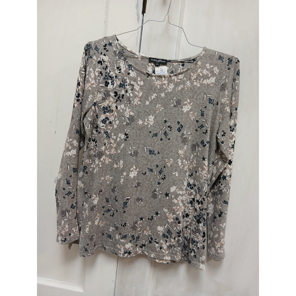 Mario Serrani Italy Floral Blouse Size Medium RS 88